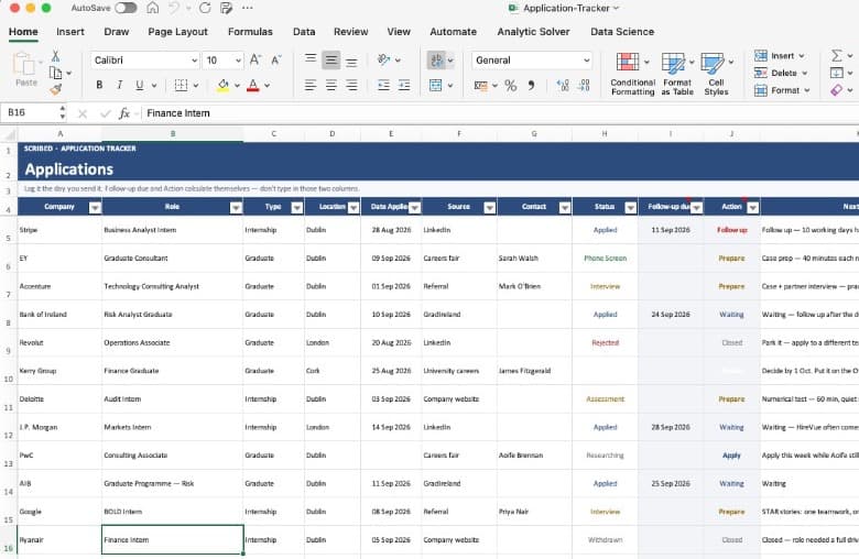 Application Tracker