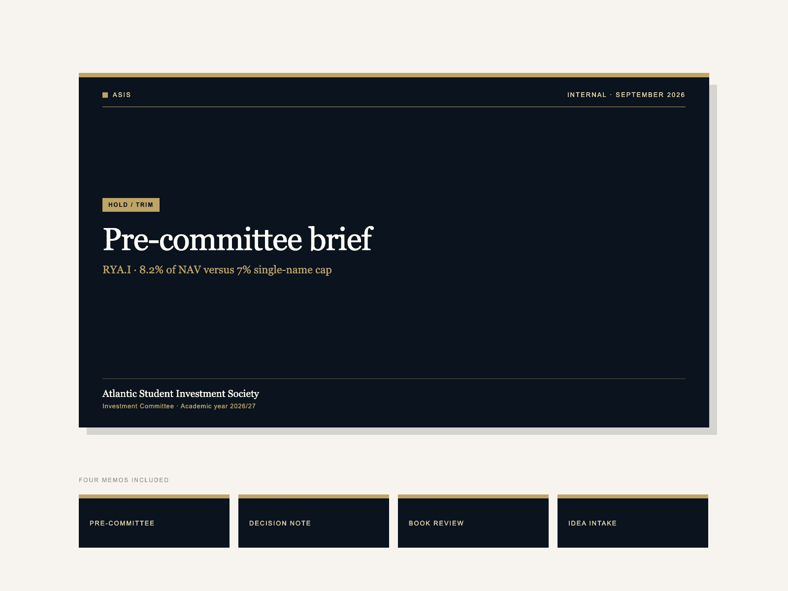 Committee Brief Pack
